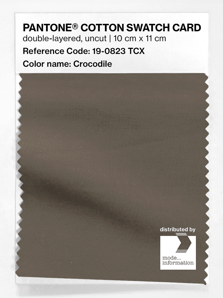 Product image 1 of the product “PANTONE® COTTON SWATCH CARD 19-0823 TCX Crocodile ”