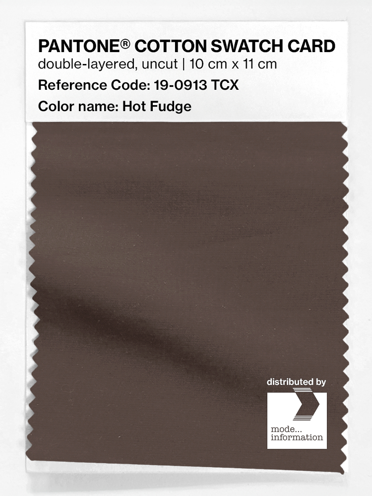 Artikelbild 1 des Artikels “PANTONE® COTTON SWATCH CARD 19-0913 TCX Hot Fudge “