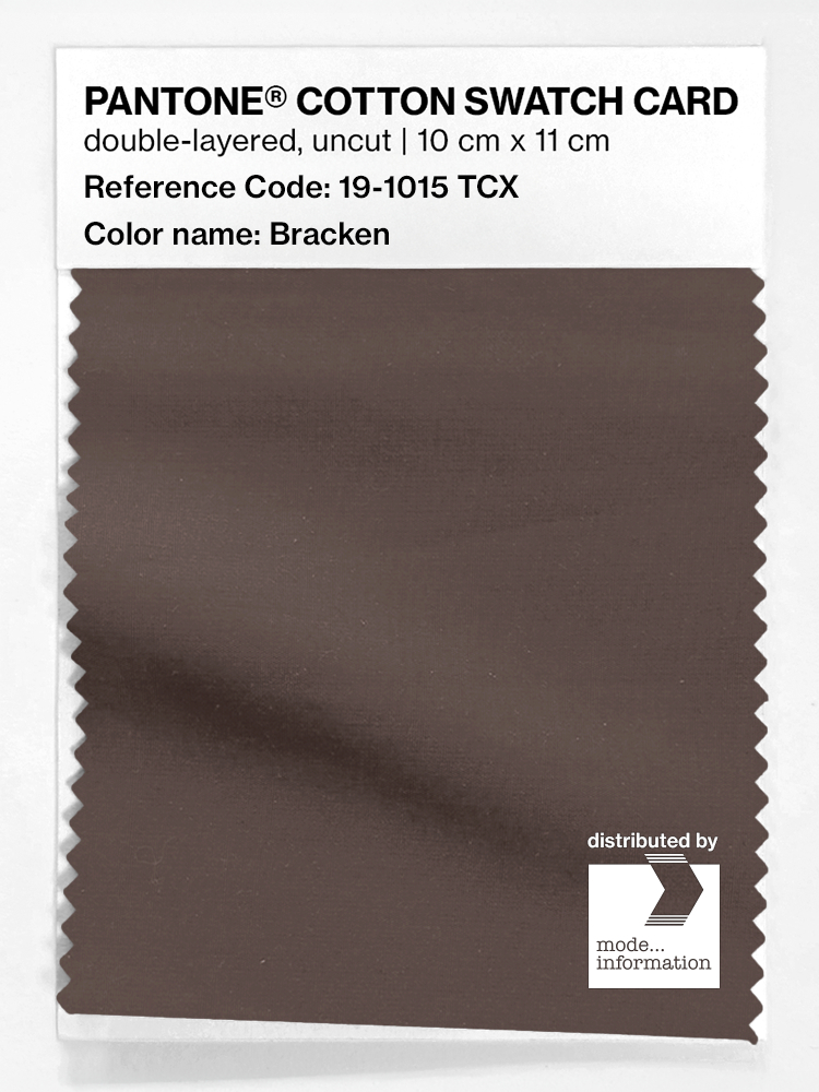 Product image 1 of the product “PANTONE® COTTON SWATCH CARD 19-1015 TCX Bracken ”