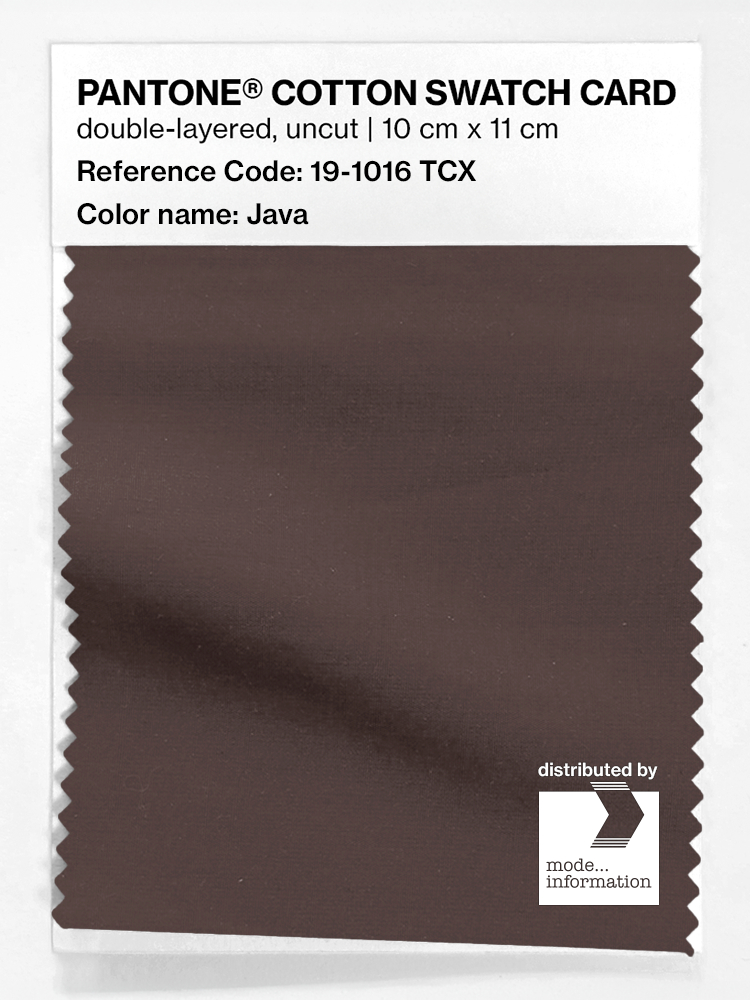 Product image 1 of the product “PANTONE® COTTON SWATCH CARD 19-1016 TCX Java ”