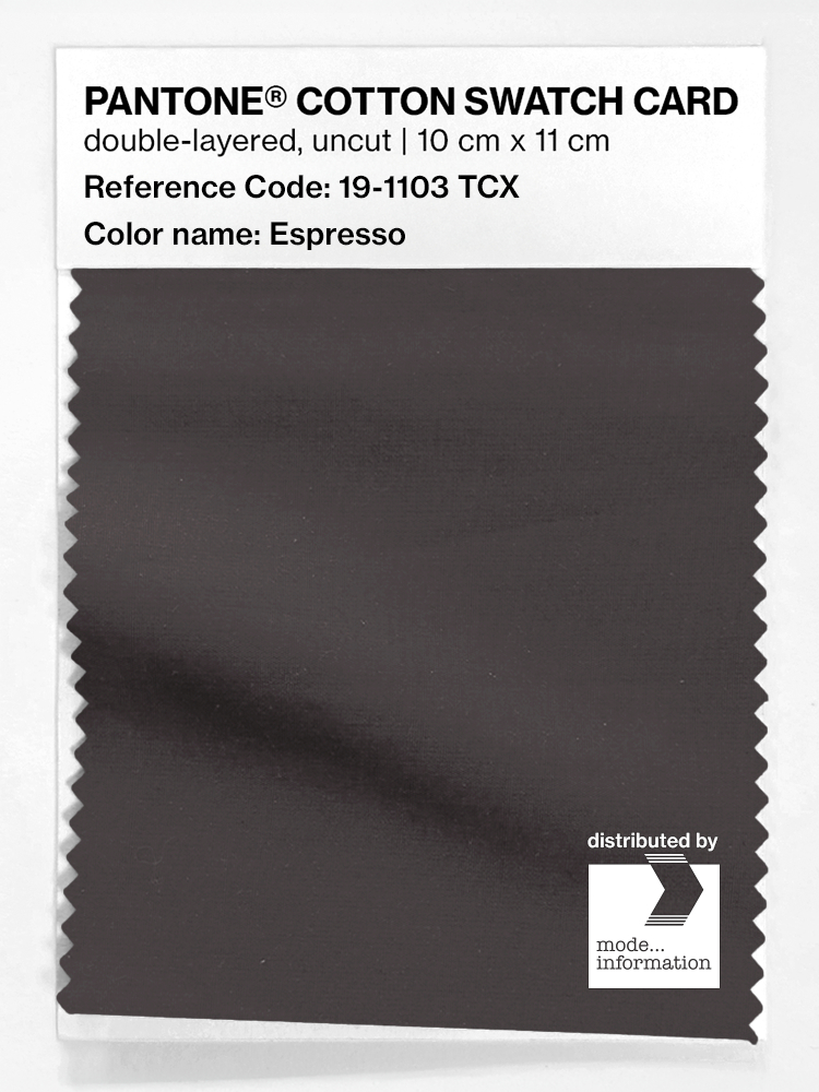 Artikelbild 1 des Artikels “PANTONE® COTTON SWATCH CARD 19-1103 TCX Espresso “