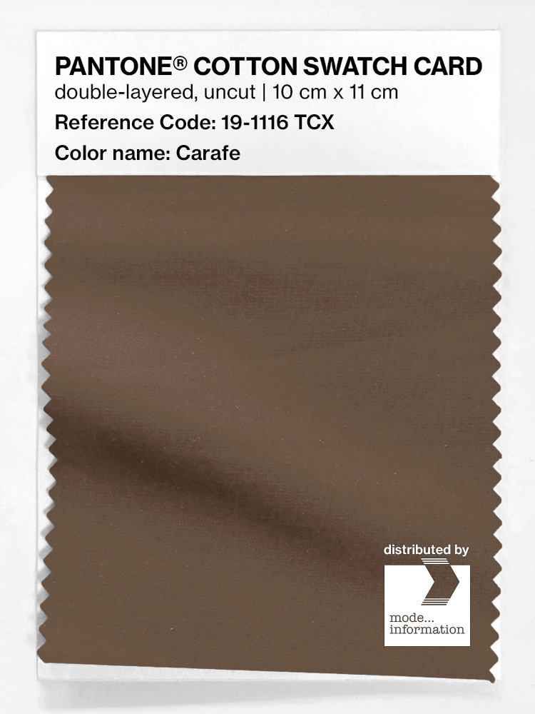 Product image 1 of the product “PANTONE® COTTON SWATCH CARD 19-1116 TCX Carafe ”