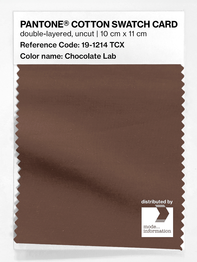 Artikelbild 1 des Artikels “PANTONE® COTTON SWATCH CARD 19-1214 TCX Chocolate Lab “