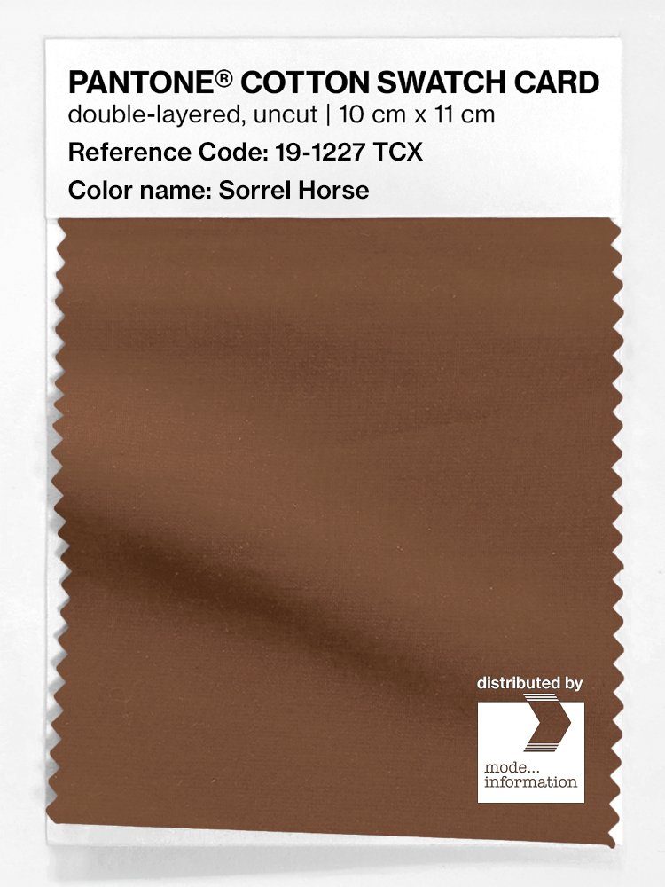 Artikelbild 1 des Artikels “PANTONE® COTTON SWATCH CARD 19-1227 TCX Sorrel Horse “