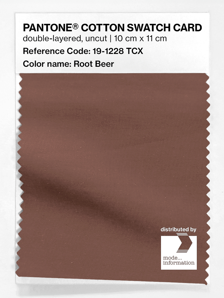 Artikelbild 1 des Artikels “PANTONE® COTTON SWATCH CARD 19-1228 TCX Root Beer “