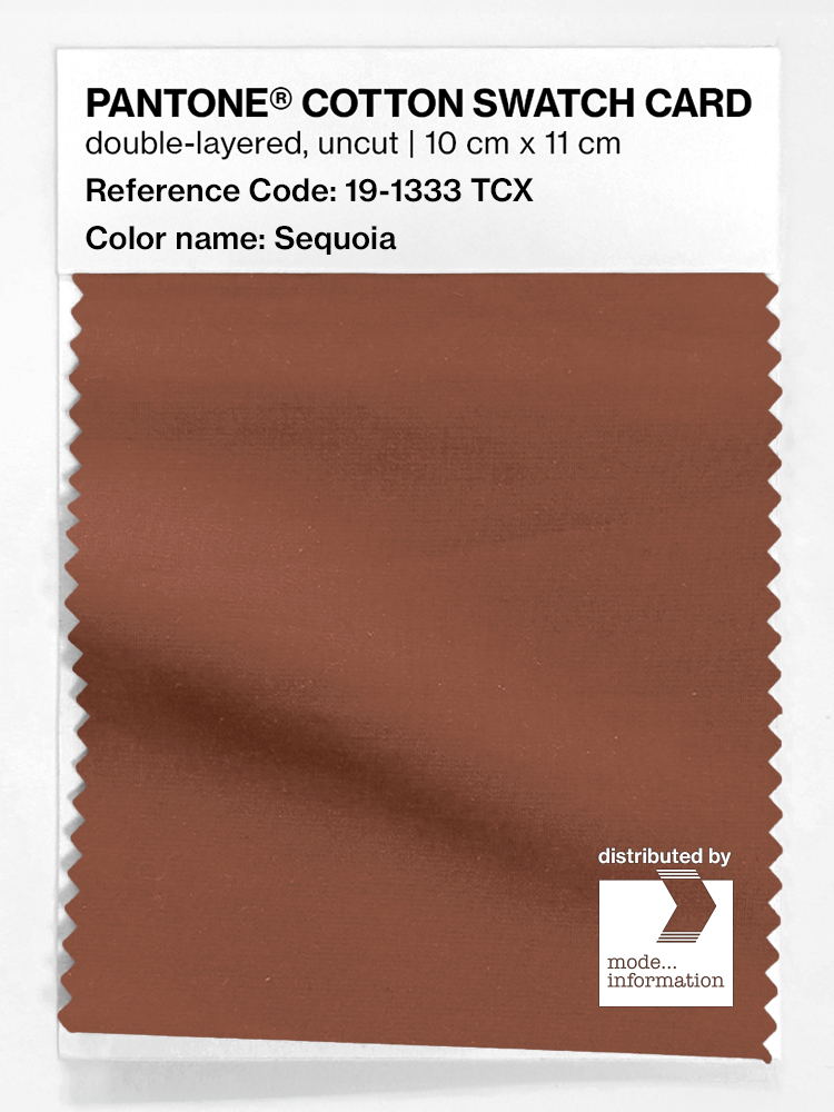 Product image 1 of the product “PANTONE® COTTON SWATCH CARD 19-1333 TCX Sequoia ”