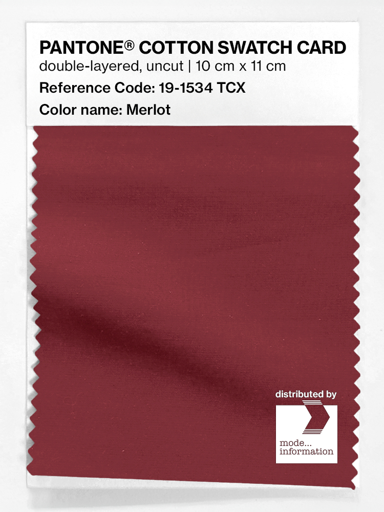 Artikelbild 1 des Artikels “PANTONE® COTTON SWATCH CARD 19-1534 TCX Merlot “