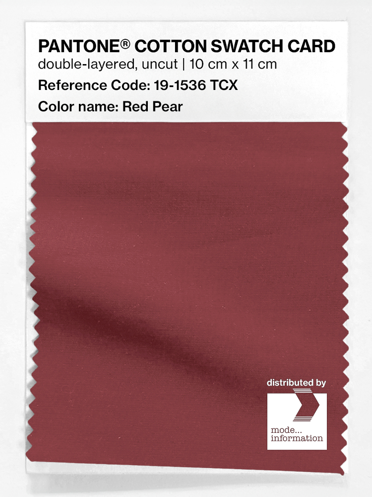 Artikelbild 1 des Artikels “PANTONE® COTTON SWATCH CARD 19-1536 TCX Red Pear “