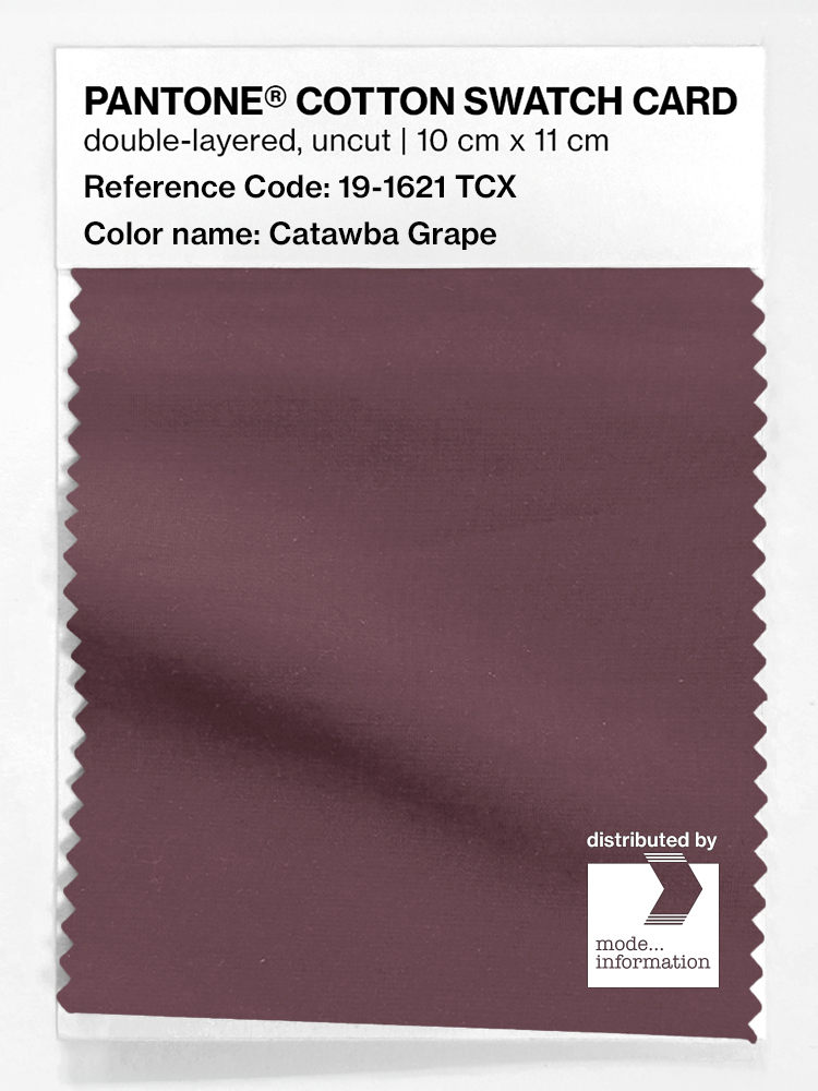 Product image 1 of the product “PANTONE® COTTON SWATCH CARD 19-1621 TCX Catawba Grape ”