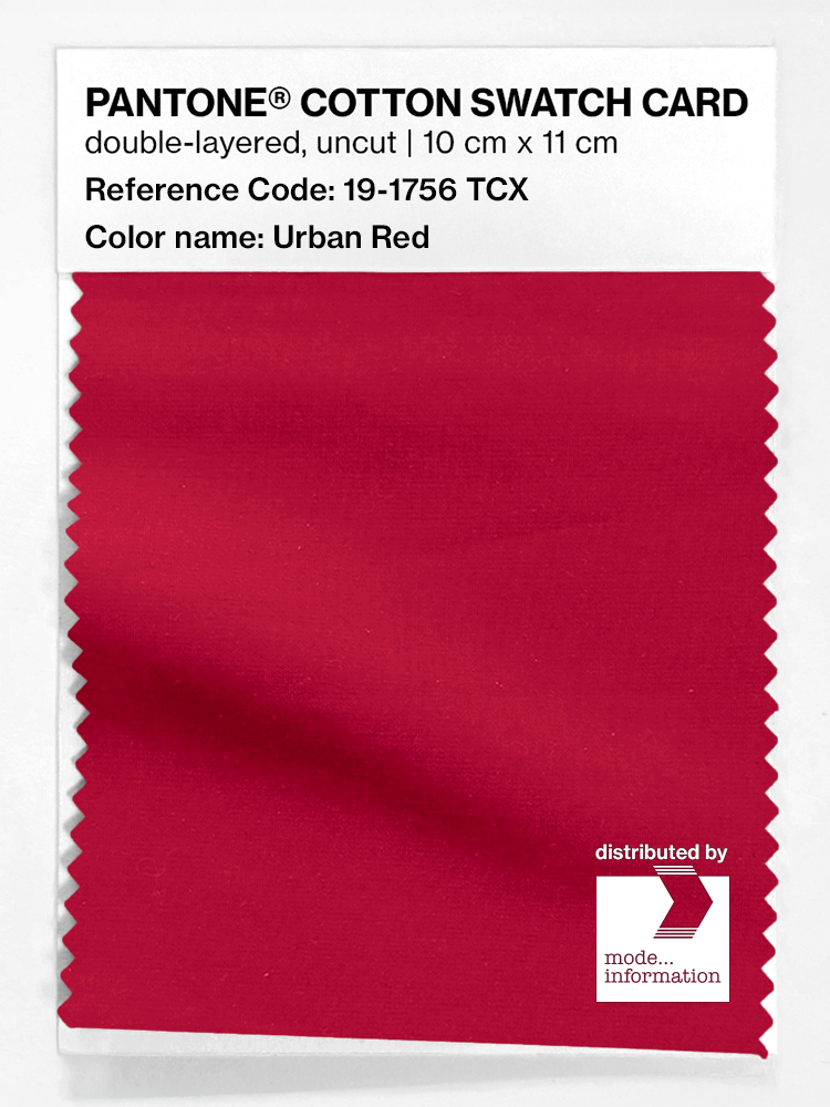 Artikelbild 1 des Artikels “PANTONE® COTTON SWATCH CARD 19-1756 TCX Urban Red “