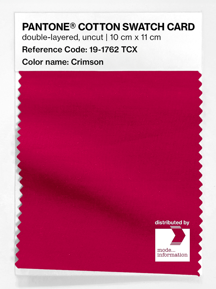 Artikelbild 1 des Artikels “PANTONE® COTTON SWATCH CARD 19-1762 TCX Crimson “