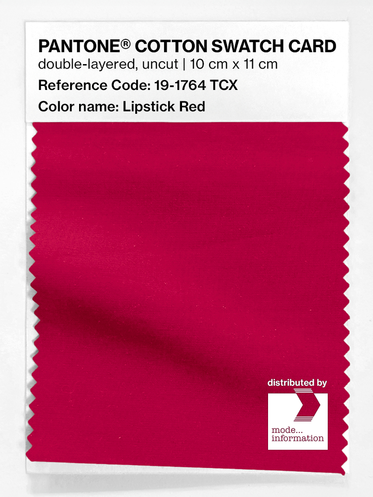 Artikelbild 1 des Artikels “PANTONE® COTTON SWATCH CARD 19-1764 TCX Lipstick Red “
