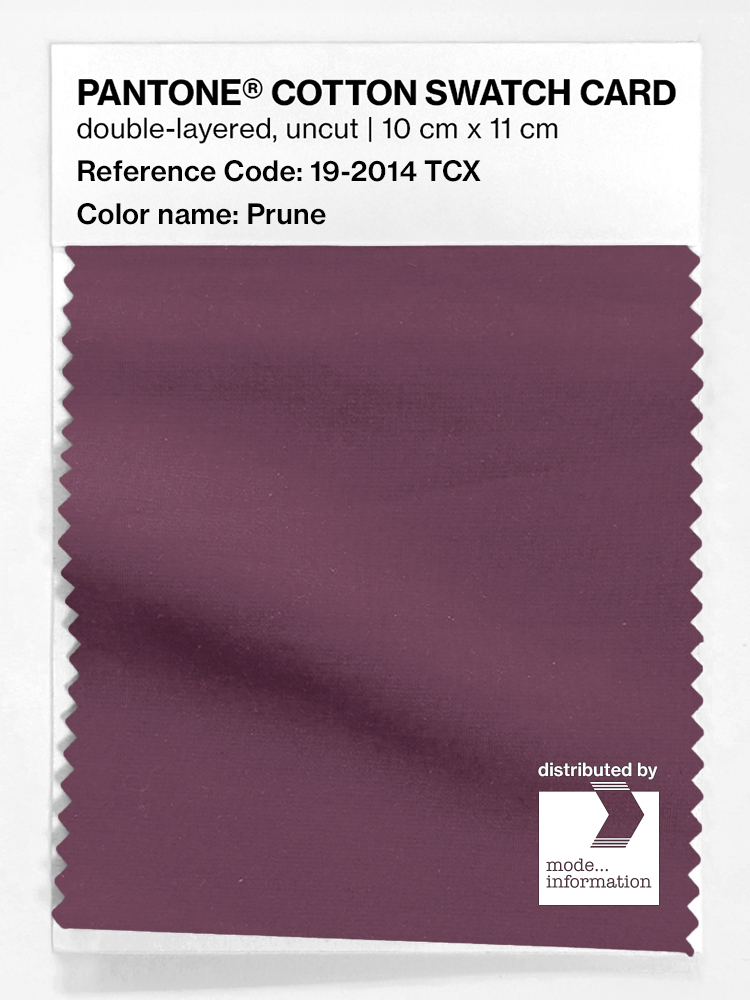 Product image 1 of the product “PANTONE® COTTON SWATCH CARD 19-2014 TCX Prune ”