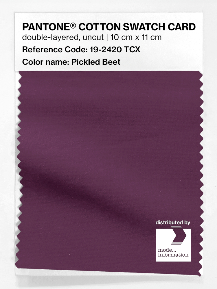 Product image 1 of the product “PANTONE® COTTON SWATCH CARD 19-2420 TCX Pickled Beet ”