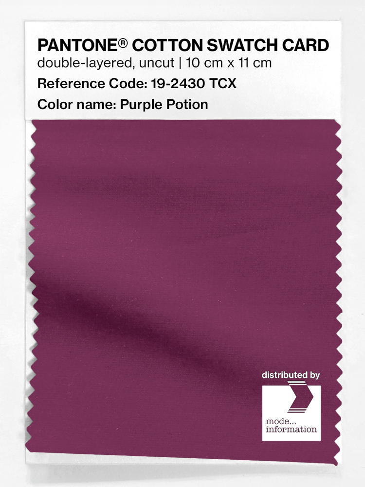 Product image 1 of the product “PANTONE® COTTON SWATCH CARD 19-2430 TCX Purple Potion ”