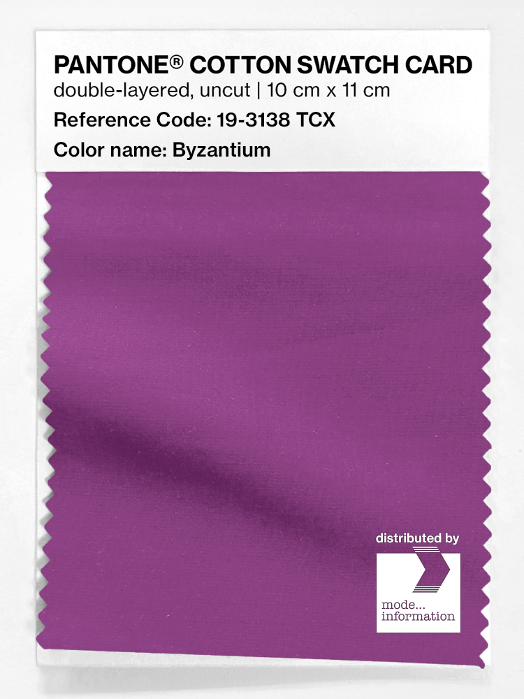 Product image 1 of the product “PANTONE® COTTON SWATCH CARD 19-3138 TCX Byzantium ”
