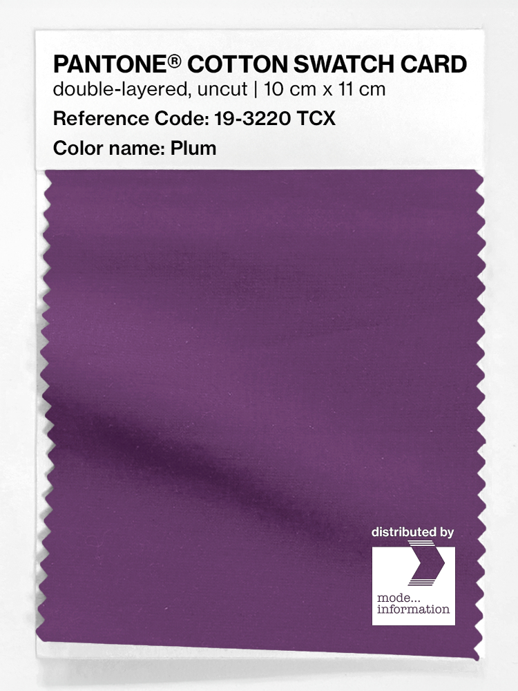 Artikelbild 1 des Artikels “PANTONE® COTTON SWATCH CARD 19-3220 TCX Plum “