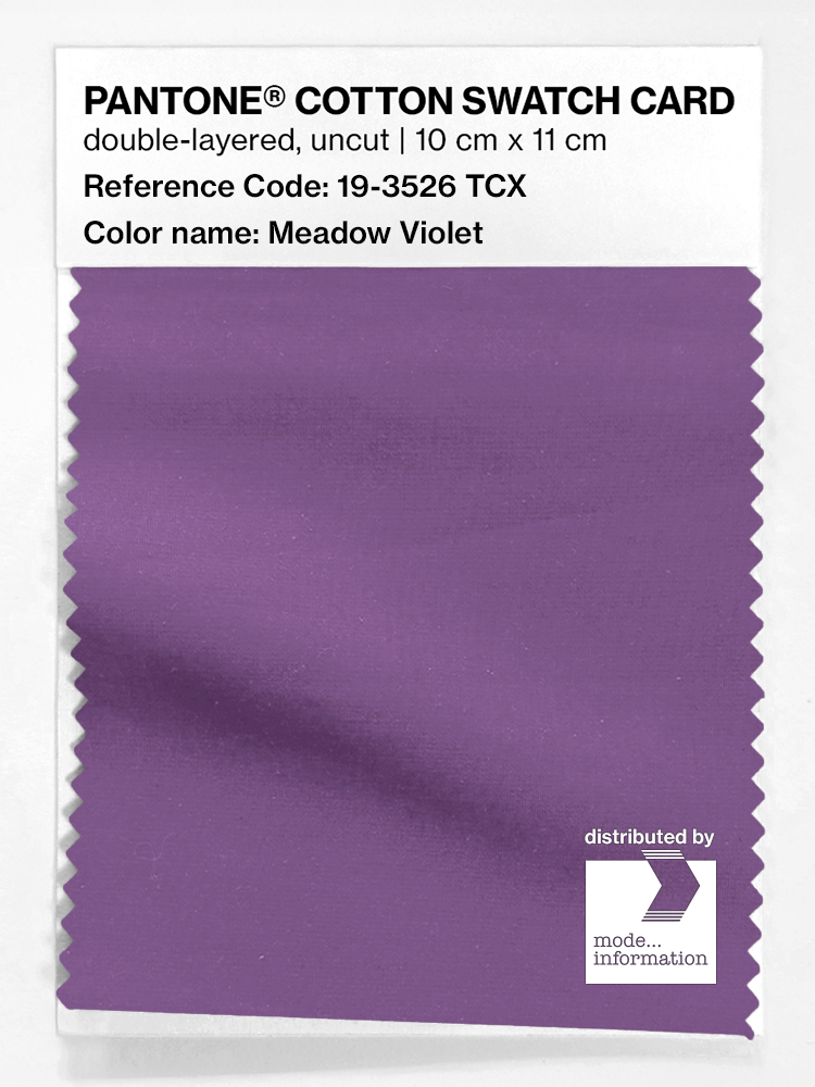Product image 1 of the product “PANTONE® COTTON SWATCH CARD 19-3526 TCX Meadow Violet ”