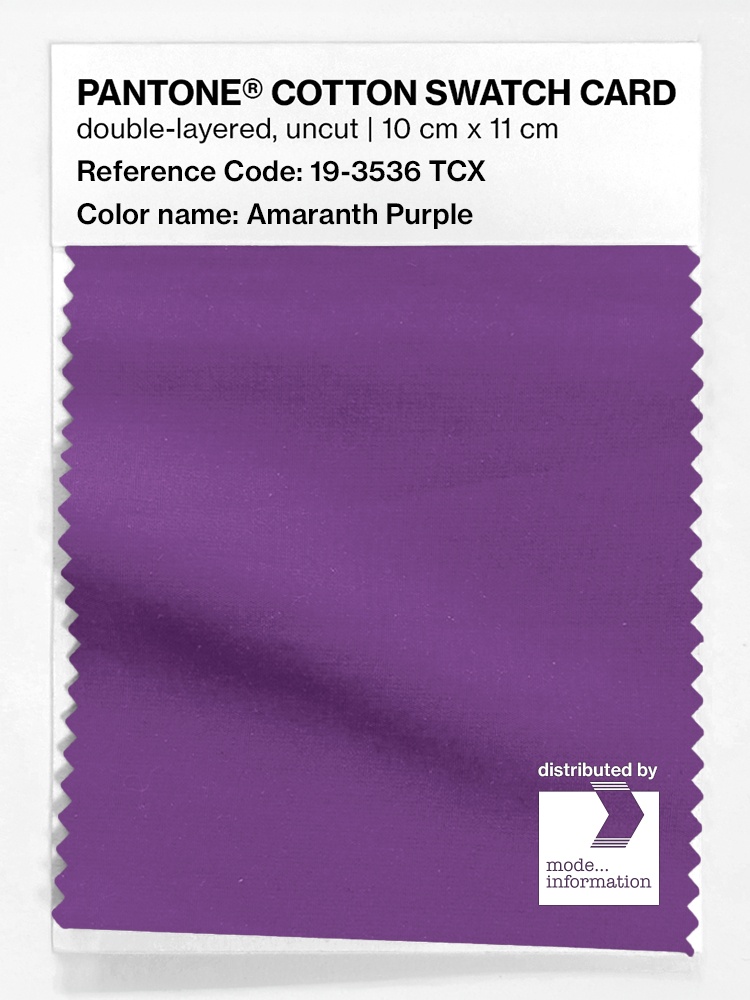 Product image 1 of the product “PANTONE® COTTON SWATCH CARD 19-3536 TCX Amaranth Purple ”