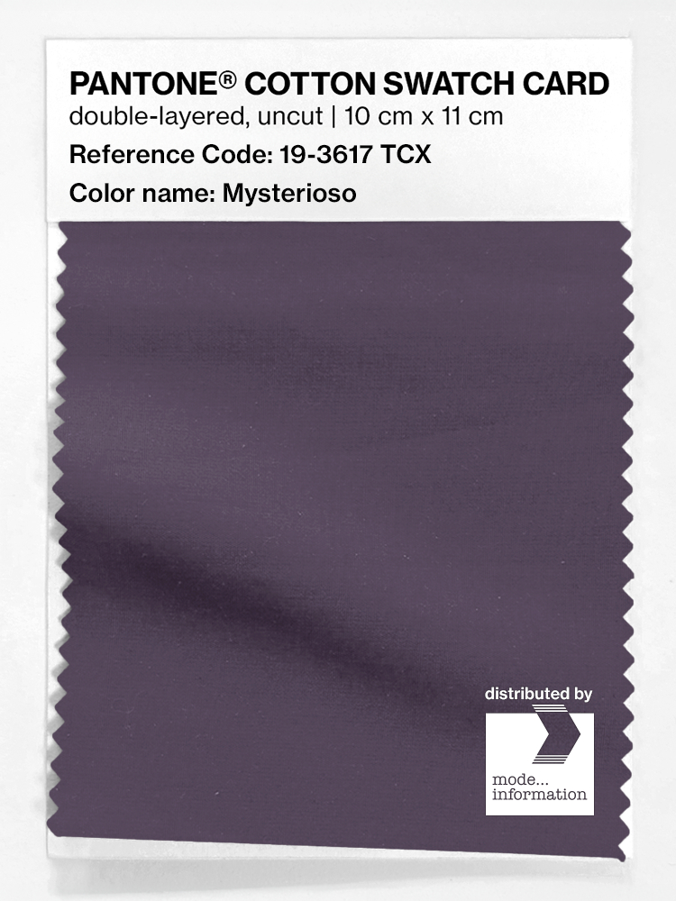 Product image 1 of the product “PANTONE® COTTON SWATCH CARD 19-3617 TCX Mysterioso ”
