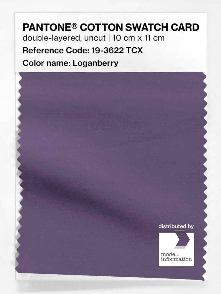 Product image 1 of the product “PANTONE® COTTON SWATCH CARD 19-3622 TCX Loganberry ”