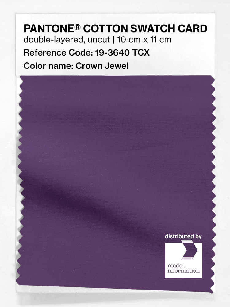 Artikelbild 1 des Artikels “PANTONE® COTTON SWATCH CARD 19-3640 TCX Crown Jewel “