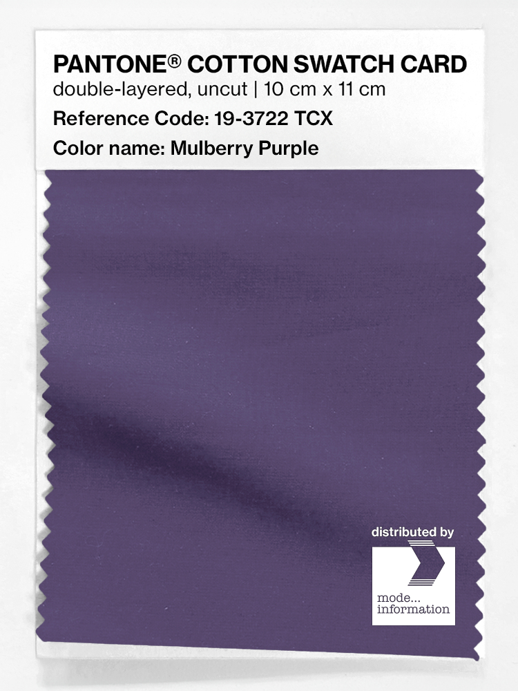 Product image 1 of the product “PANTONE® COTTON SWATCH CARD 19-3722 TCX Mulberry Purple ”