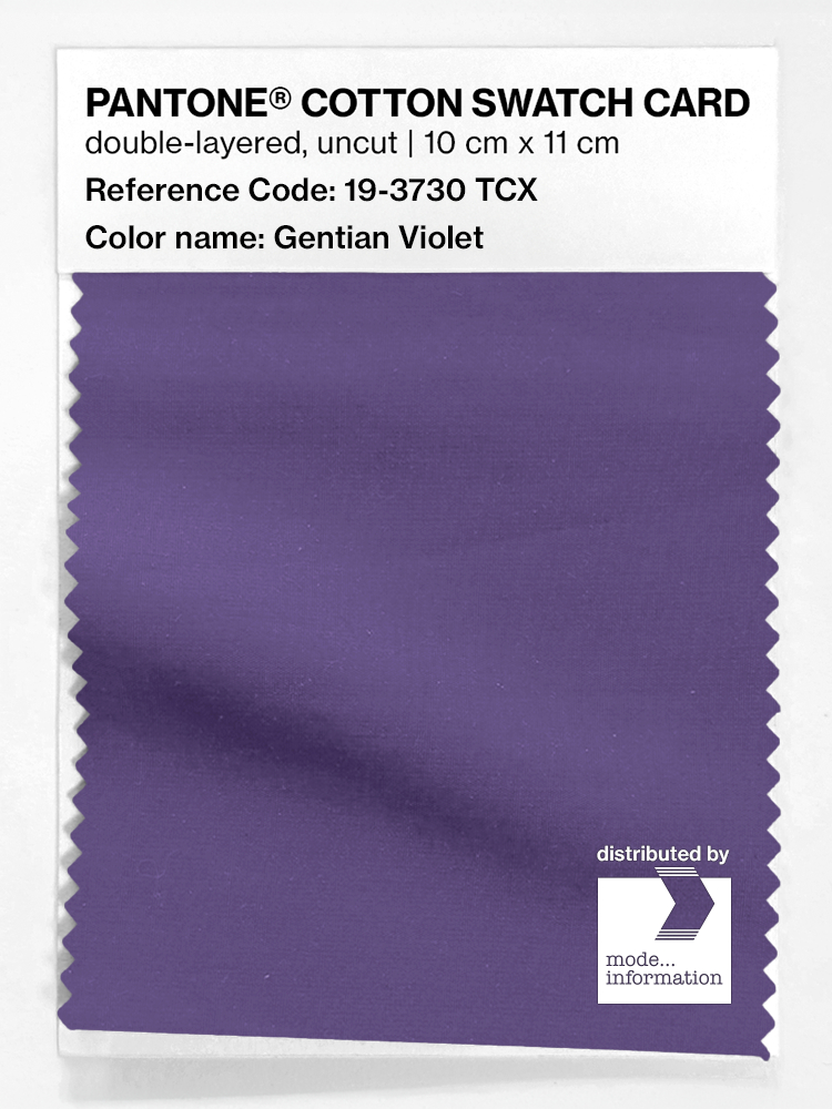 Product image 1 of the product “PANTONE® COTTON SWATCH CARD 19-3730 TCX Gentian Violet ”