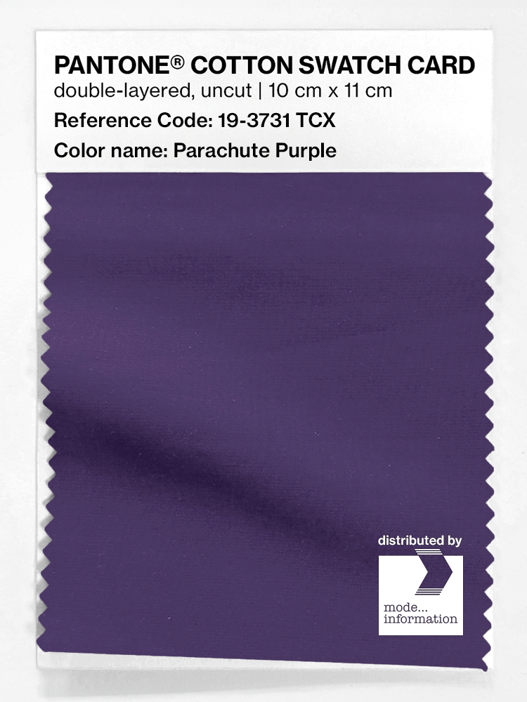 Product image 1 of the product “PANTONE® COTTON SWATCH CARD 19-3731 TCX Parachute Purple ”
