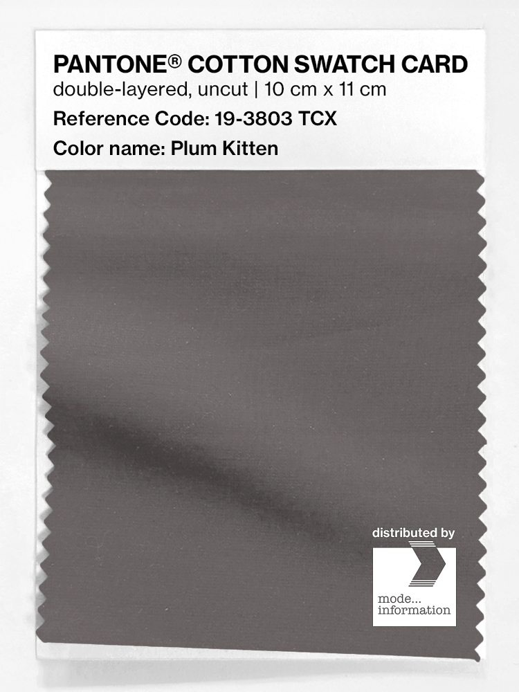 Product image 1 of the product “PANTONE® COTTON SWATCH CARD 19-3803 TCX Plum Kitten ”