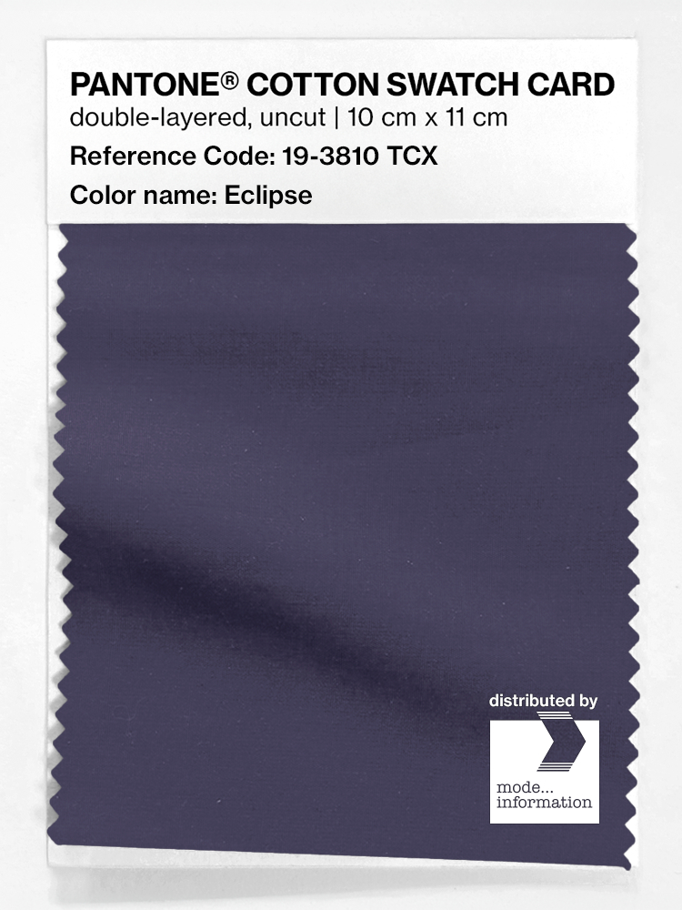 Product image 1 of the product “PANTONE® COTTON SWATCH CARD 19-3810 TCX Eclipse ”