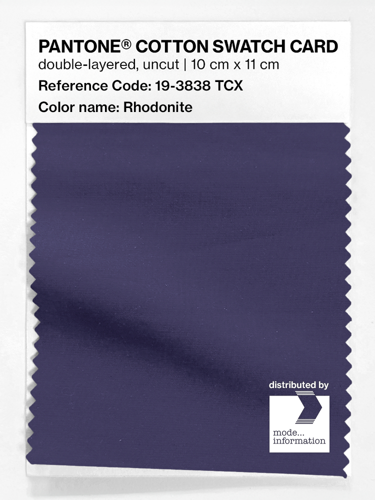 Product image 1 of the product “PANTONE® COTTON SWATCH CARD 19-3838 TCX Rhodonite ”
