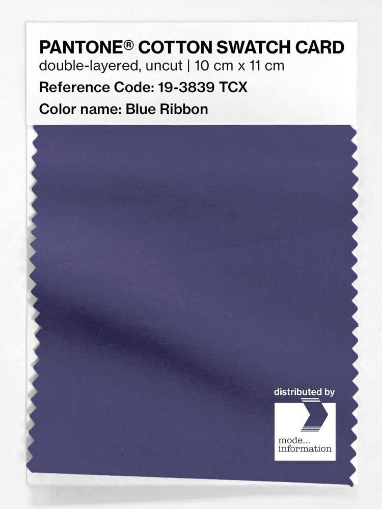 Product image 1 of the product “PANTONE® COTTON SWATCH CARD 19-3839 TCX Blue Ribbon ”