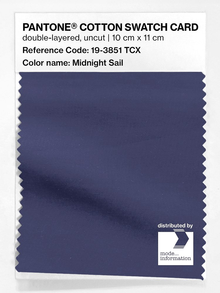 Product image 1 of the product “PANTONE® COTTON SWATCH CARD 19-3851 TCX Midnight Sail ”