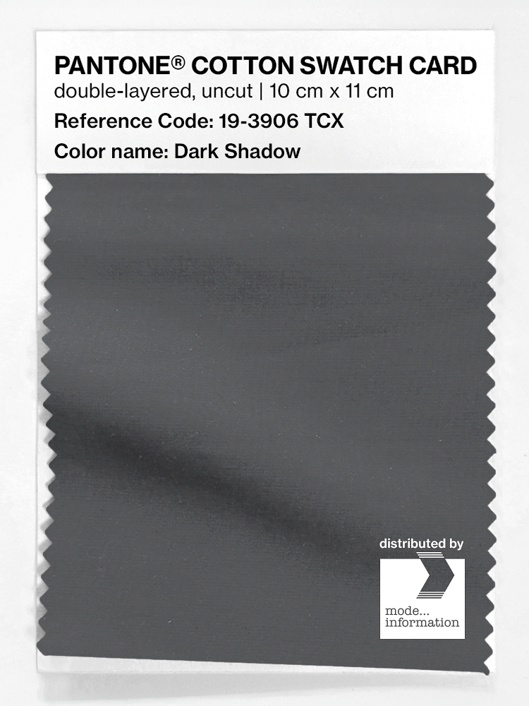 Product image 1 of the product “PANTONE® COTTON SWATCH CARD 19-3906 TCX Dark Shadow ”
