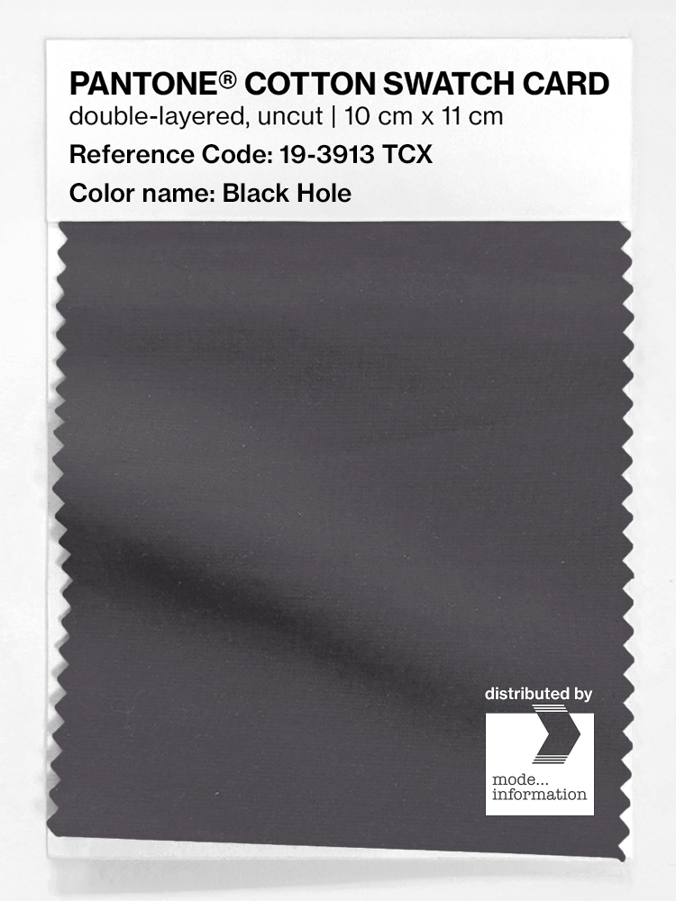Product image 1 of the product “PANTONE® COTTON SWATCH CARD 19-3913 TCX Black Hole ”