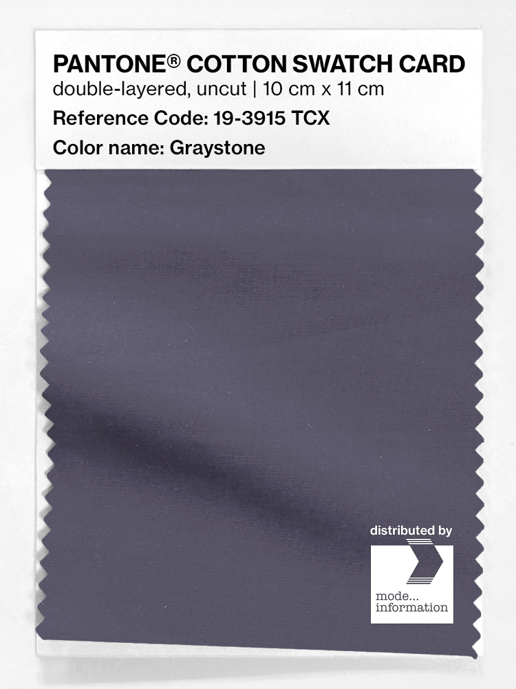 Product image 1 of the product “PANTONE® COTTON SWATCH CARD 19-3915 TCX Graystone ”