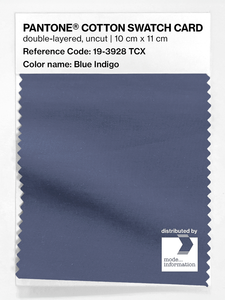 Product image 1 of the product “PANTONE® COTTON SWATCH CARD 19-3928 TCX Blue Indigo ”