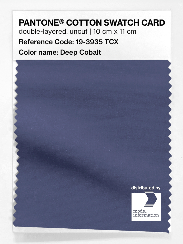 Product image 1 of the product “PANTONE® COTTON SWATCH CARD 19-3935 TCX Deep Cobalt ”