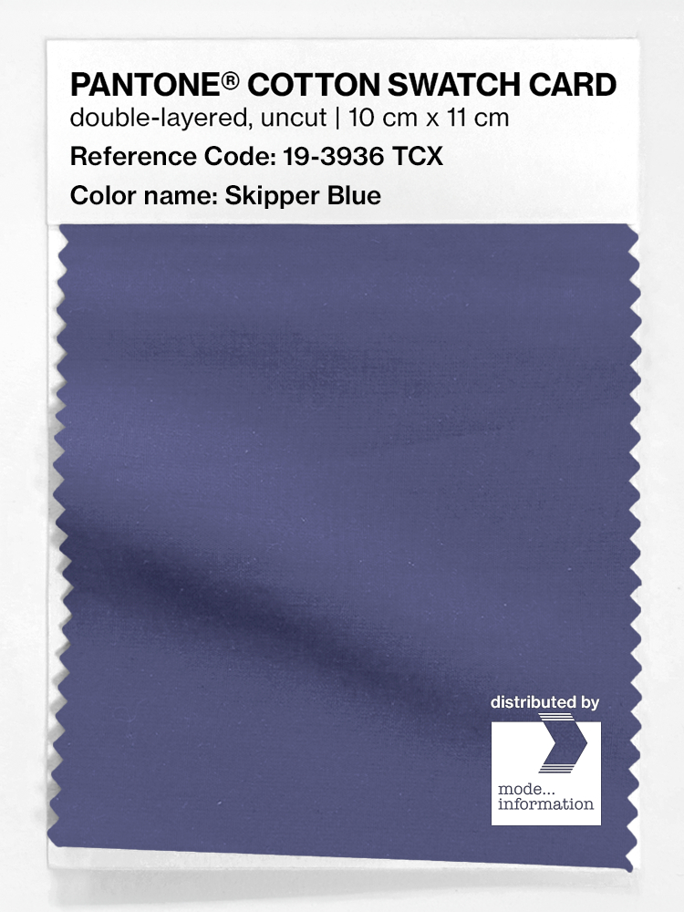 Product image 1 of the product “PANTONE® COTTON SWATCH CARD 19-3936 TCX Skipper Blue ”