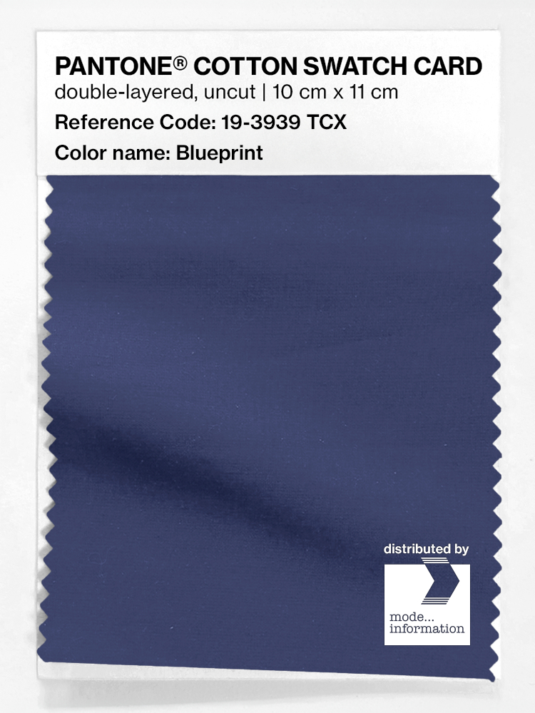 Product image 1 of the product “PANTONE® COTTON SWATCH CARD 19-3939 TCX Blueprint ”