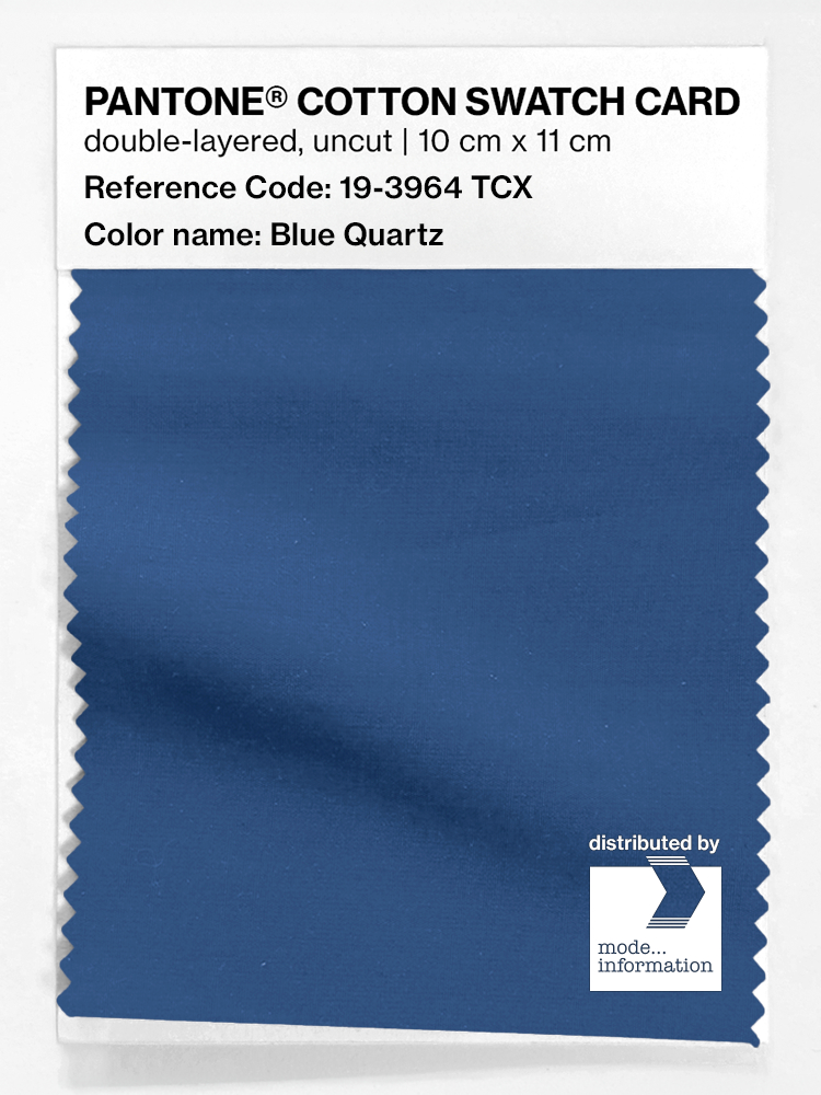 Product image 1 of the product “PANTONE® COTTON SWATCH CARD 19-3964 TCX Blue Quartz ”