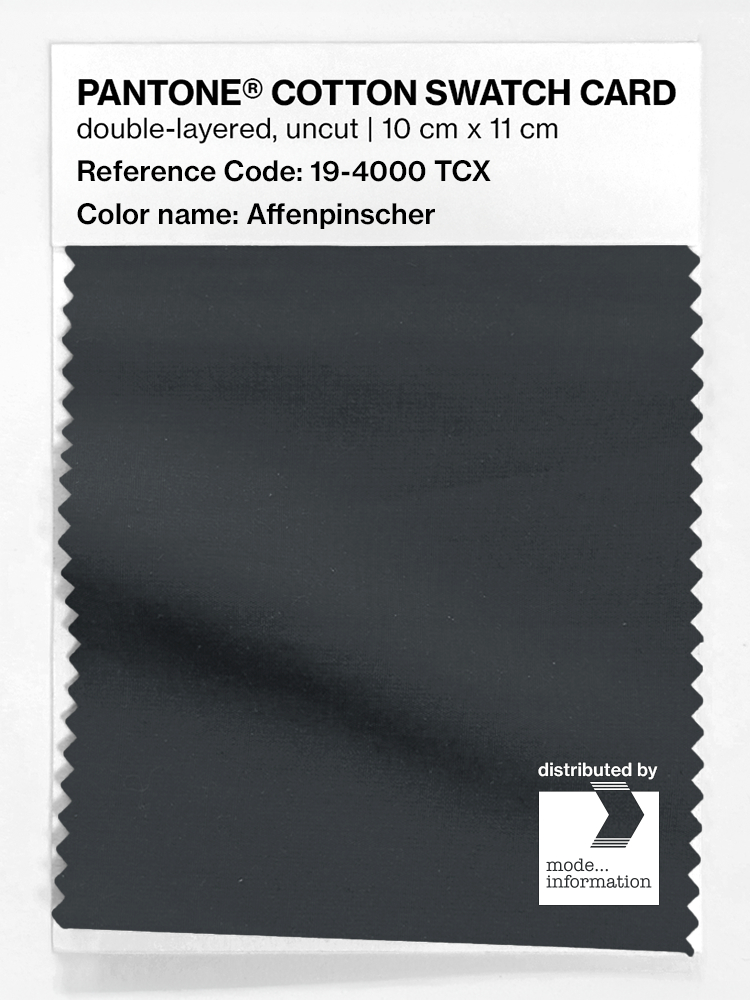 Product image 1 of the product “PANTONE® COTTON SWATCH CARD 19-4000 TCX Affenpinscher ”
