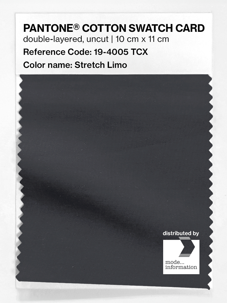 Product image 1 of the product “PANTONE® COTTON SWATCH CARD 19-4005 TCX Stretch Limo ”