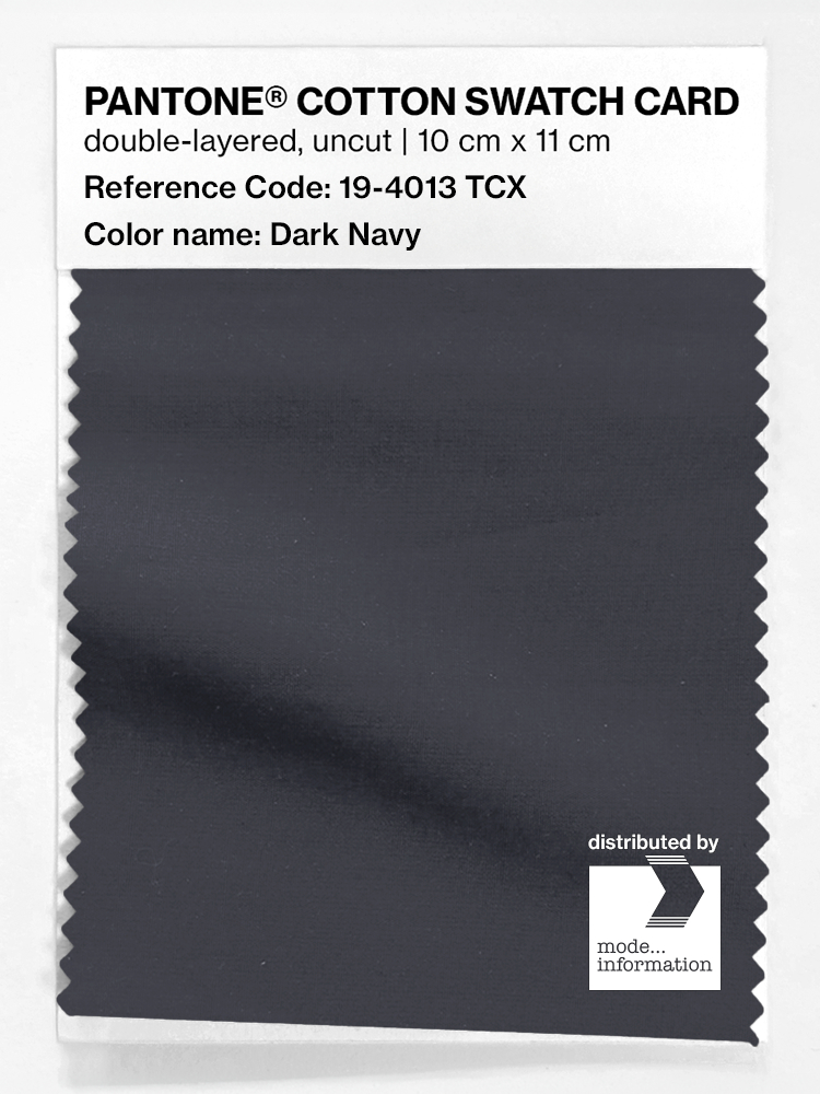 Product image 1 of the product “PANTONE® COTTON SWATCH CARD 19-4013 TCX Dark Navy ”