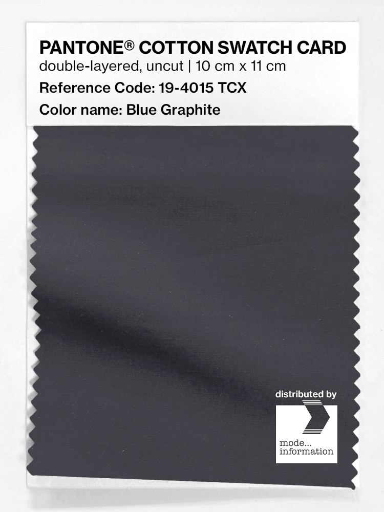 Product image 1 of the product “PANTONE® COTTON SWATCH CARD 19-4015 TCX Blue Graphite ”