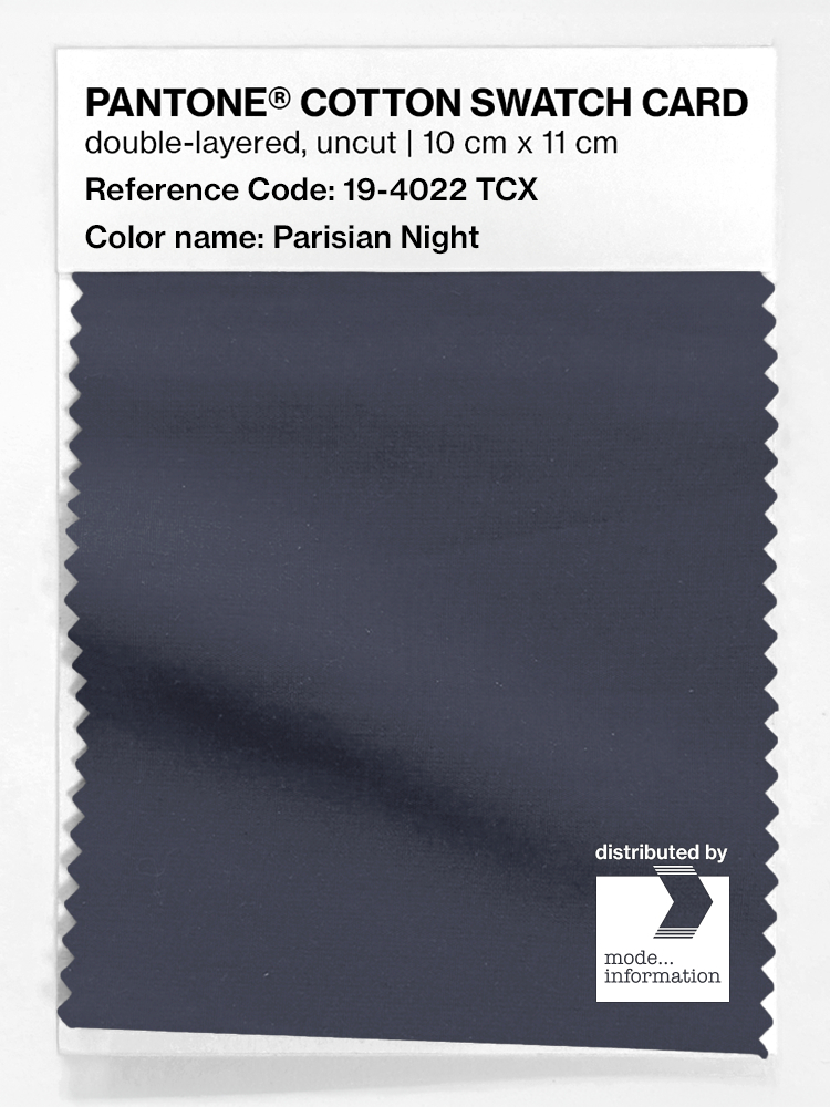 Product image 1 of the product “PANTONE® COTTON SWATCH CARD 19-4022 TCX Parisian Night ”