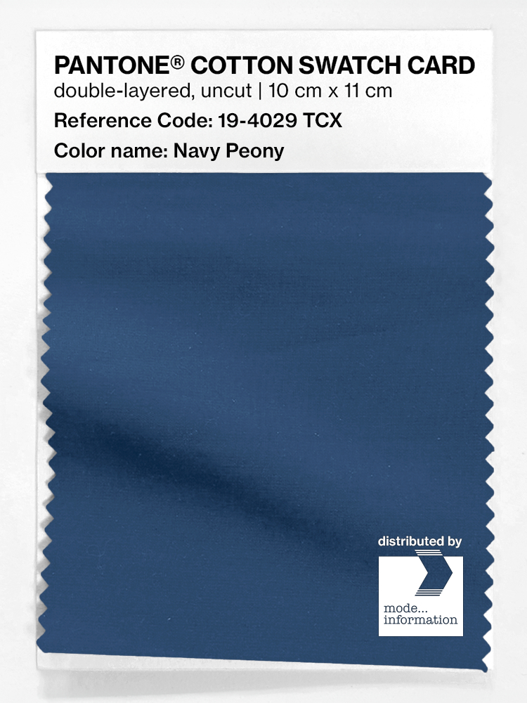 Product image 1 of the product “PANTONE® COTTON SWATCH CARD 19-4029 TCX Navy Peony ”