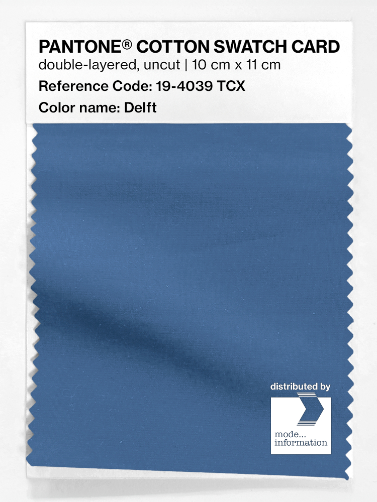 Product image 1 of the product “PANTONE® COTTON SWATCH CARD 19-4039 TCX Delft ”