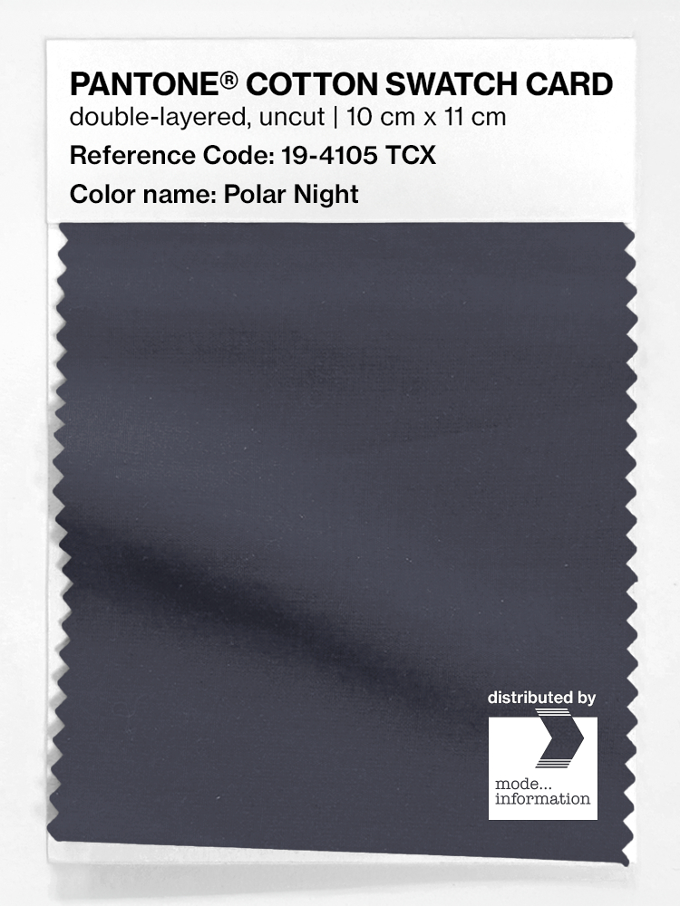 Product image 1 of the product “PANTONE® COTTON SWATCH CARD 19-4105 TCX Polar Night ”